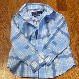 Vineyard Vines Light Blue Plaid Shirt